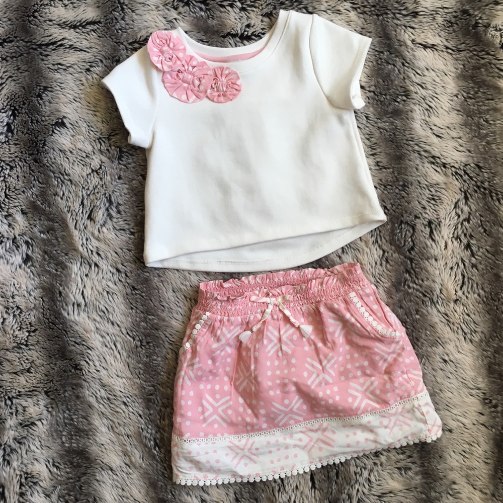 NWOT Genuine Kids Skirt and Top Outfit